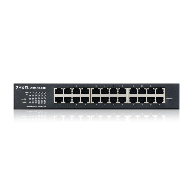 Zyxel 24-Port Gigabit Ethernet Switch | Smart-Managed | Small Form Factor [GS1900-24E] - Image 2